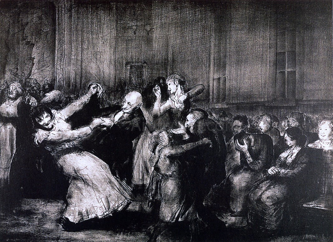 George Wesley Bellows Dance in a Madhouse - Canvas Print