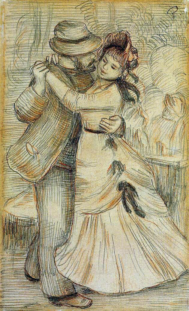 Pierre Auguste Renoir Dance in the Country - Canvas Print