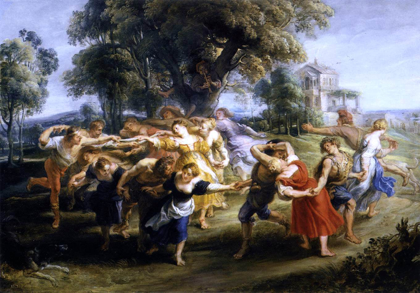 Peter Paul Rubens Dance of Italian Villagers - Canvas Print