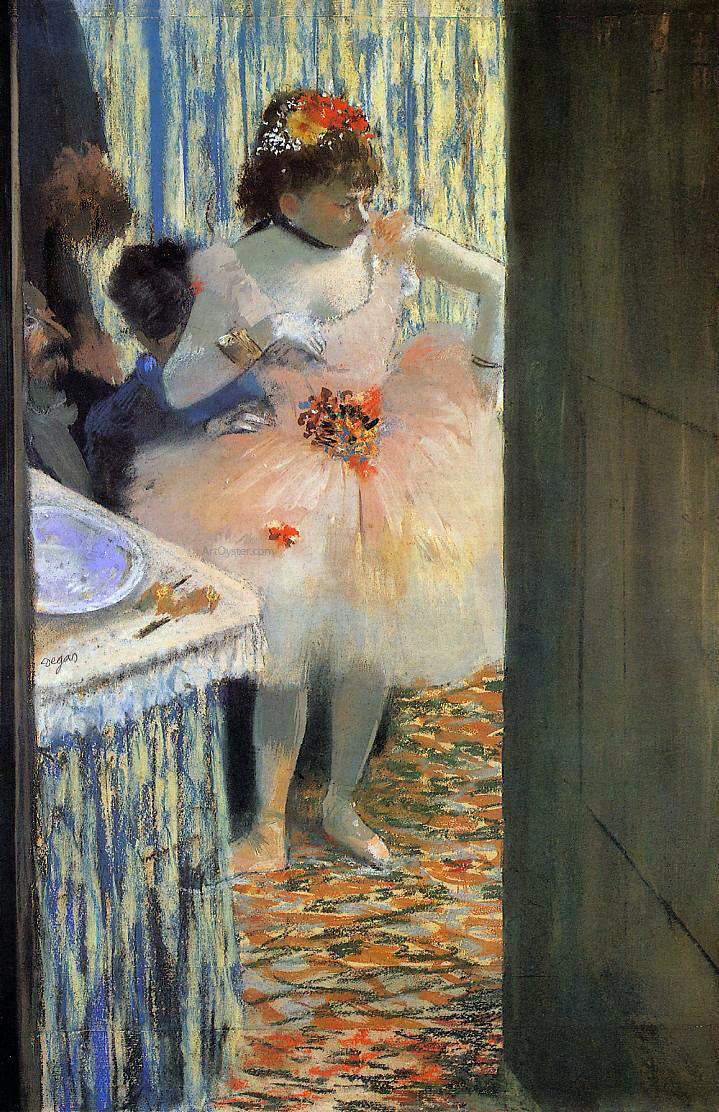 Edgar Degas Dancer in Her Dressing Room - Canvas Print