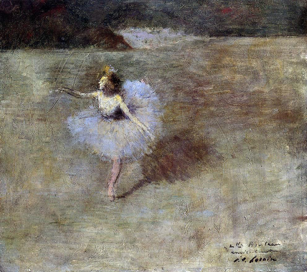 Jean-Louis Forain Dancer in Pink Tights - Canvas Print
