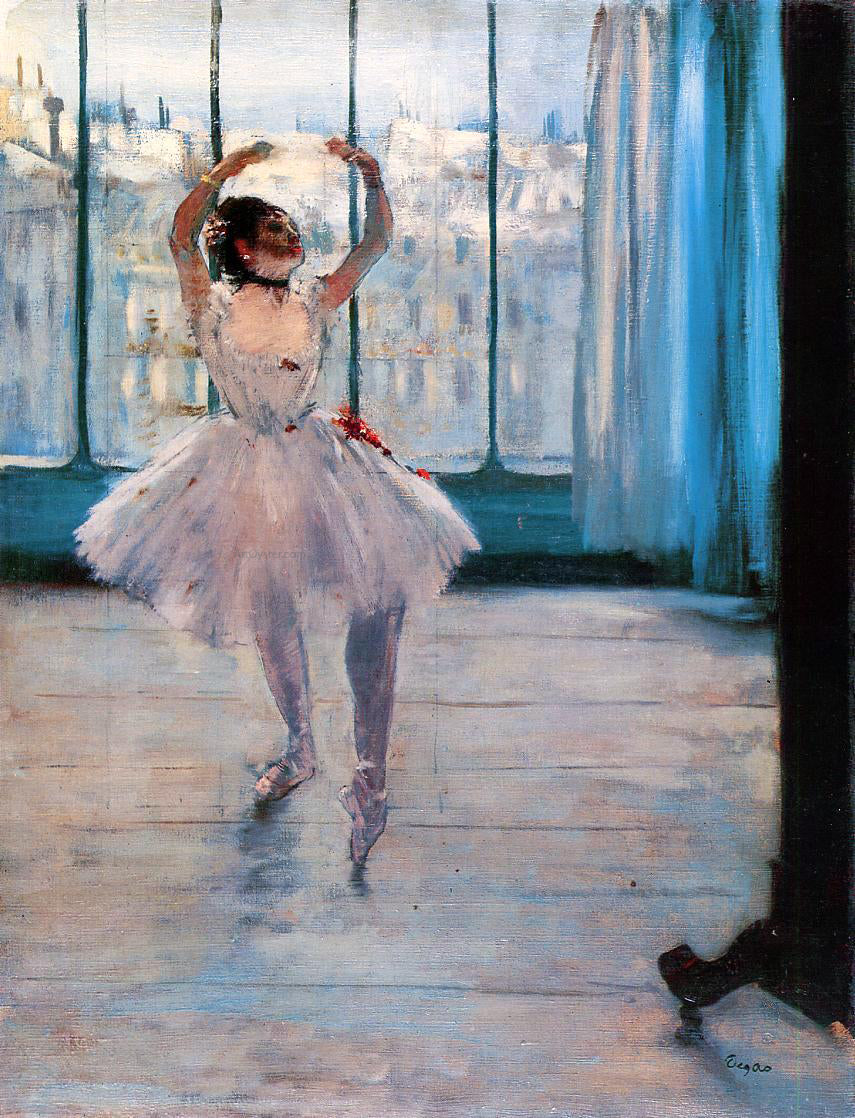 Edgar Degas Dancer Posing - Canvas Print