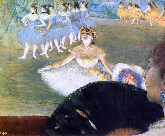 Edgar Degas Dancer with a Bouquet of Flowers - Canvas Print