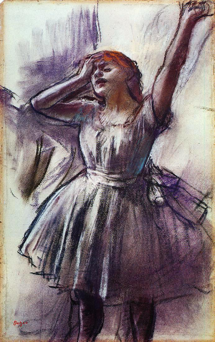 Edgar Degas Dancer with Left Arm Raised - Canvas Print