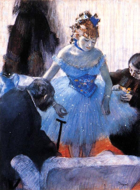 Edgar Degas A Dancer's Dressing Room - Canvas Print