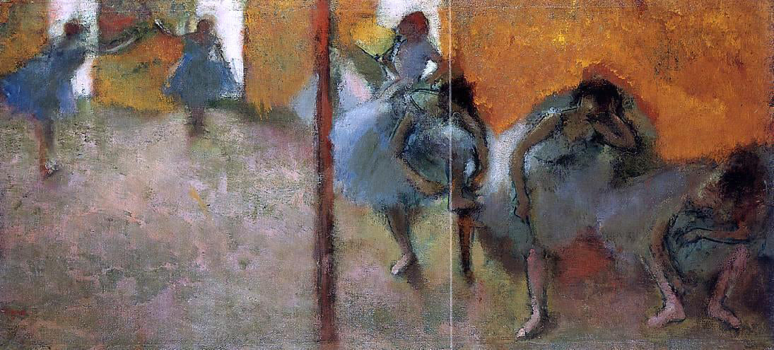 Edgar Degas Dancers in a Studio - Canvas Print