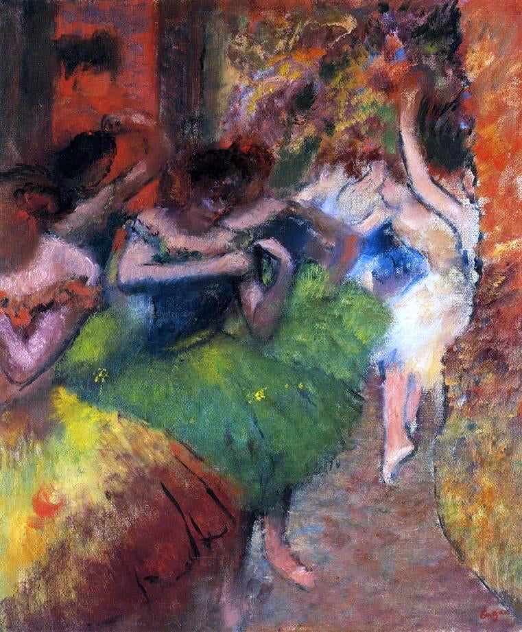 Edgar Degas Dancers in the Wings - Canvas Print