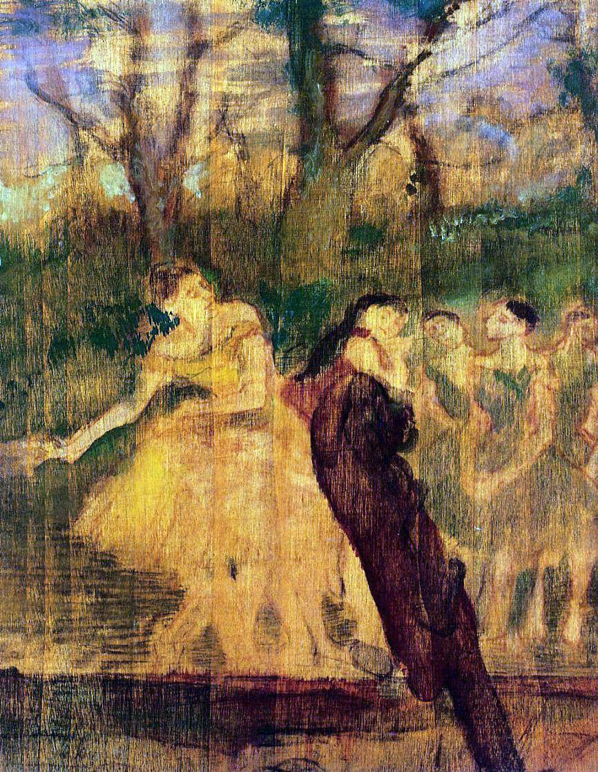 Edgar Degas Dancers on the Scenery - Canvas Print