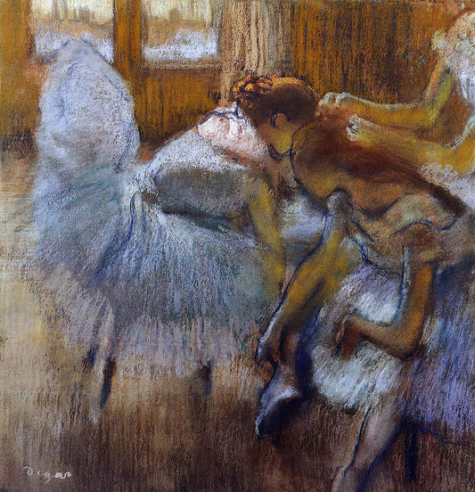 Edgar Degas Dancers Relaxing - Canvas Print