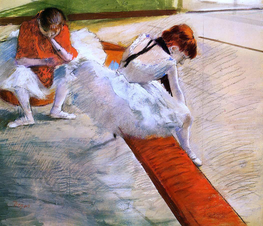 Edgar Degas Dancers Resting - Canvas Print