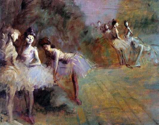 Jean-Louis Forain Dancers Resting - Canvas Print
