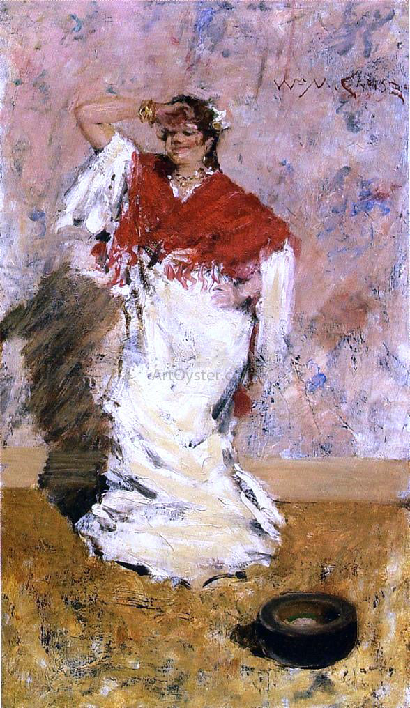 William Merritt Chase Dancing Girl - Canvas Print