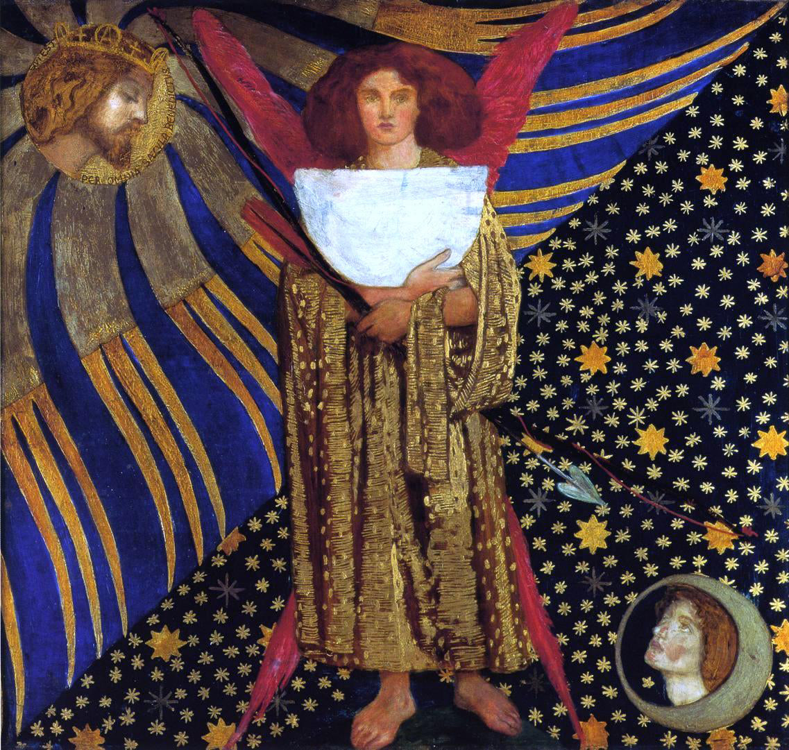 Dante Gabriel Rossetti Dantis Amor - Canvas Print