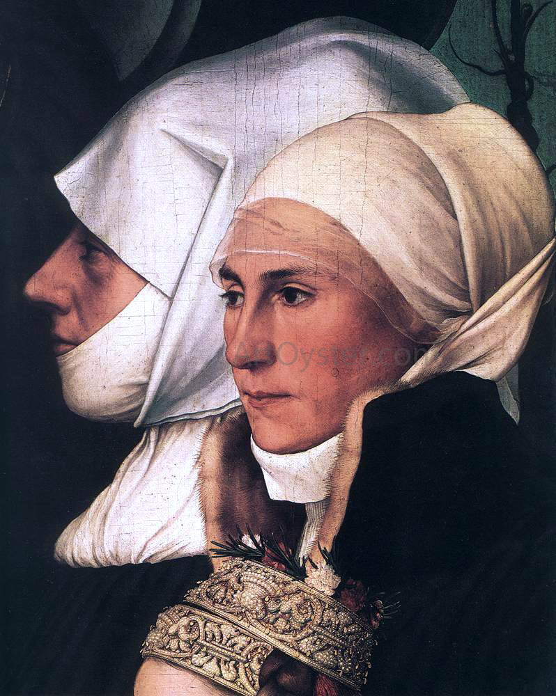 The Younger Hans Holbein Darmstadt Madonna (detail) - Canvas Print