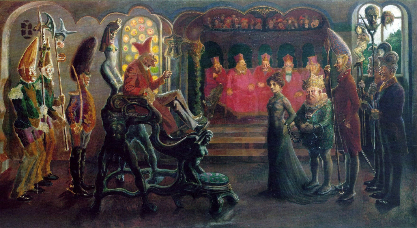 Johannes Holbek Das Lachkonzil - Canvas Print