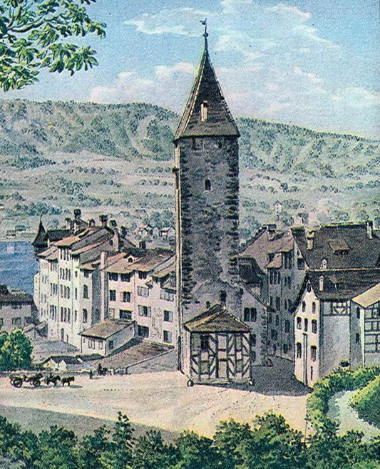 Heinrich Keller Das Oberdorftor in Zurich - Canvas Print