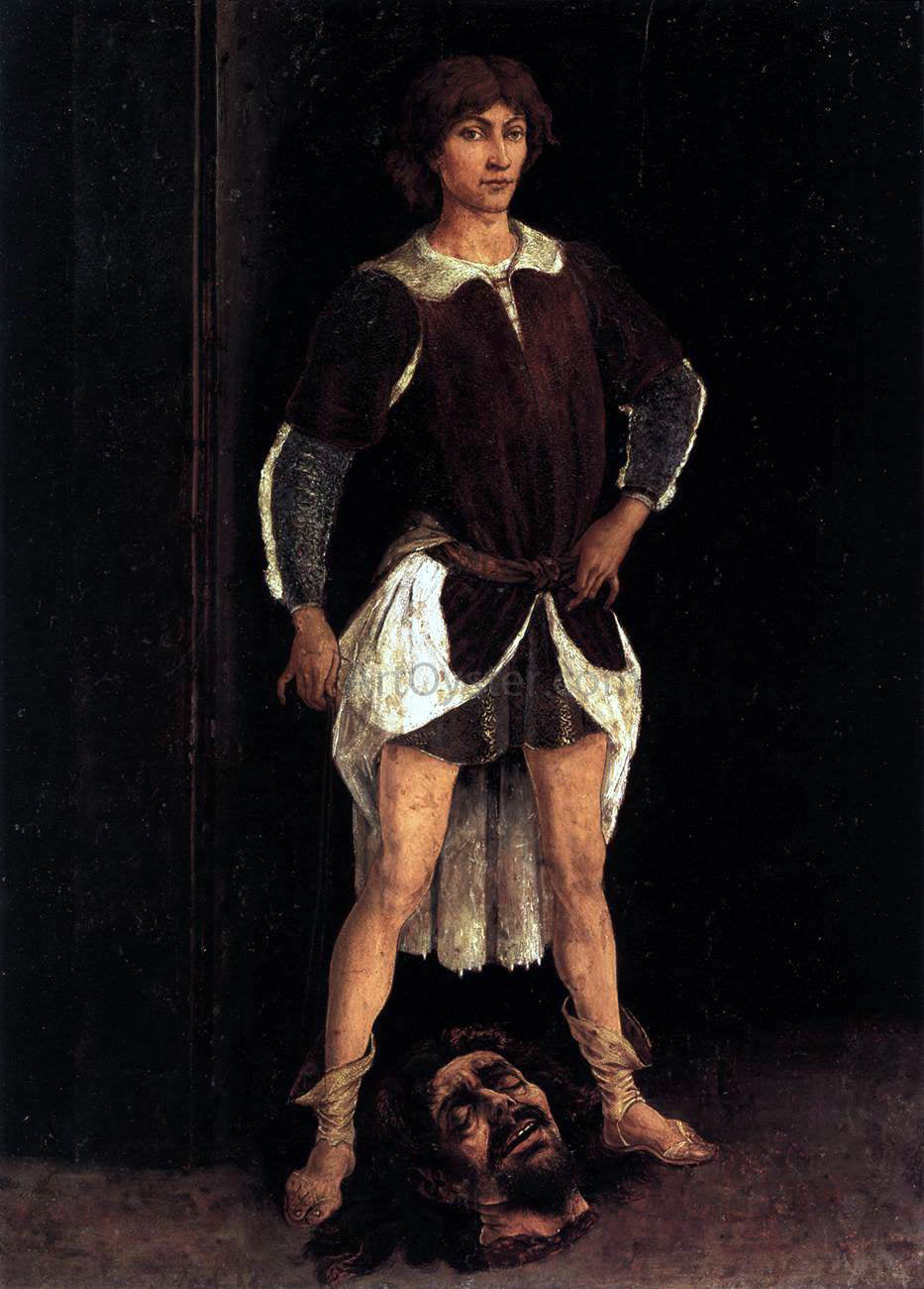 Antonio Del Pollaiuolo David Victorious - Canvas Print