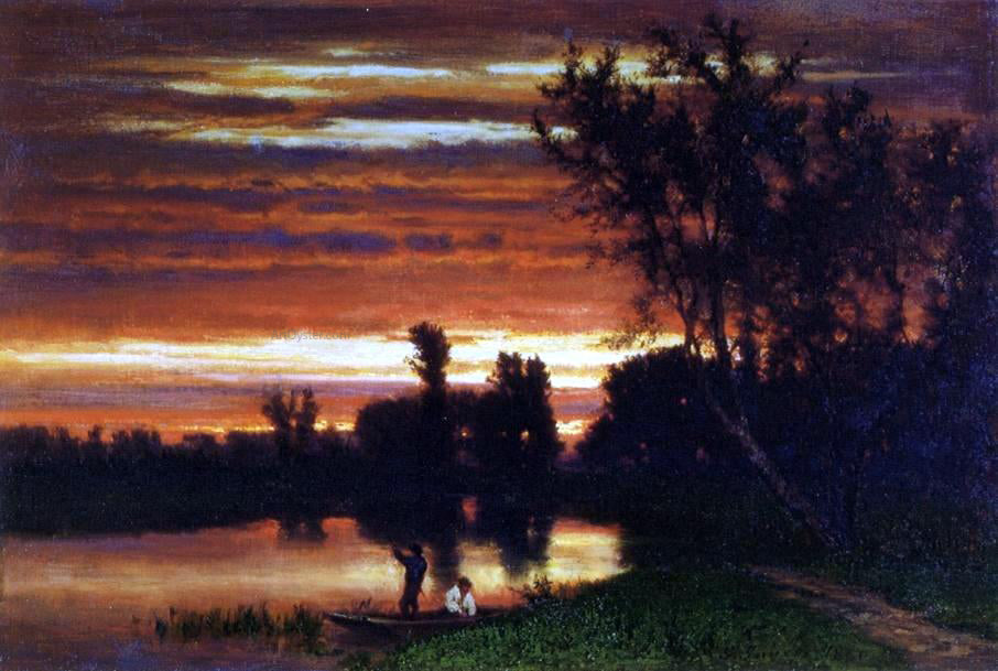 George Inness Dawn - Canvas Print