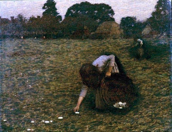 Henry Herbert La Thangue Dawn - Canvas Print