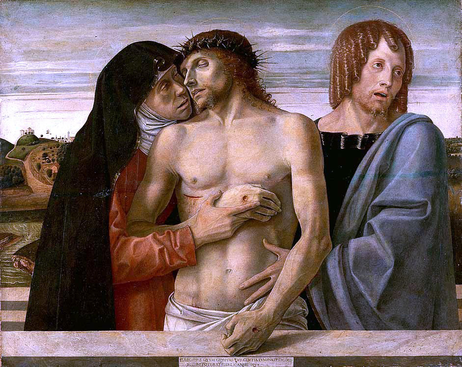 Giovanni Bellini Dead Christ Supported by the Madonna and St. John - Canvas Print