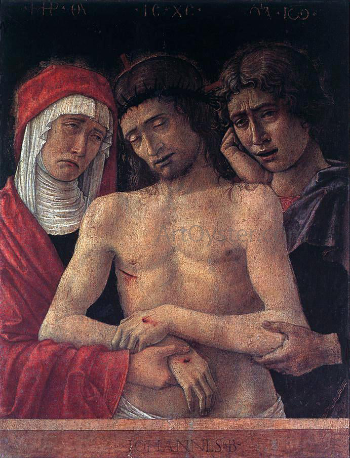 Giovanni Bellini Dead Christ Supported by the Madonna and St John (Pieta) - Canvas Print