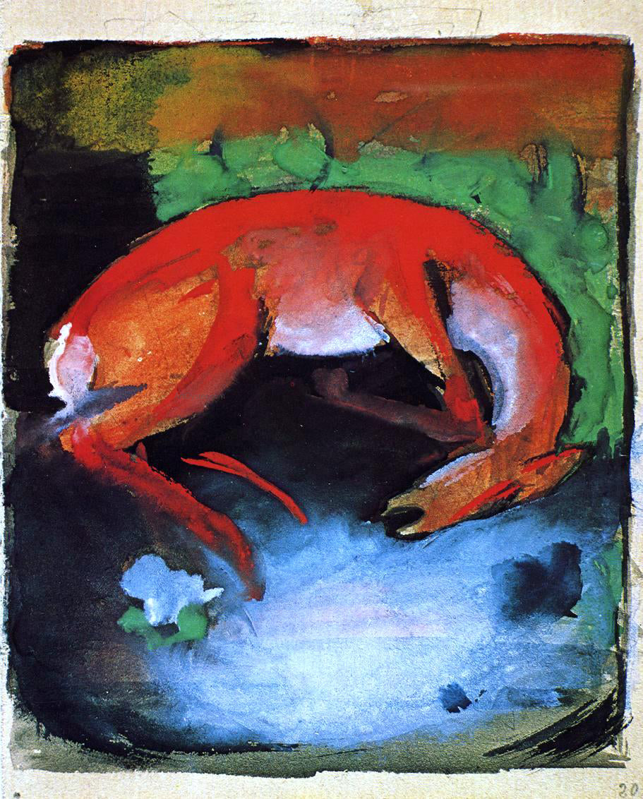 Franz Marc Dead Deer - Canvas Print