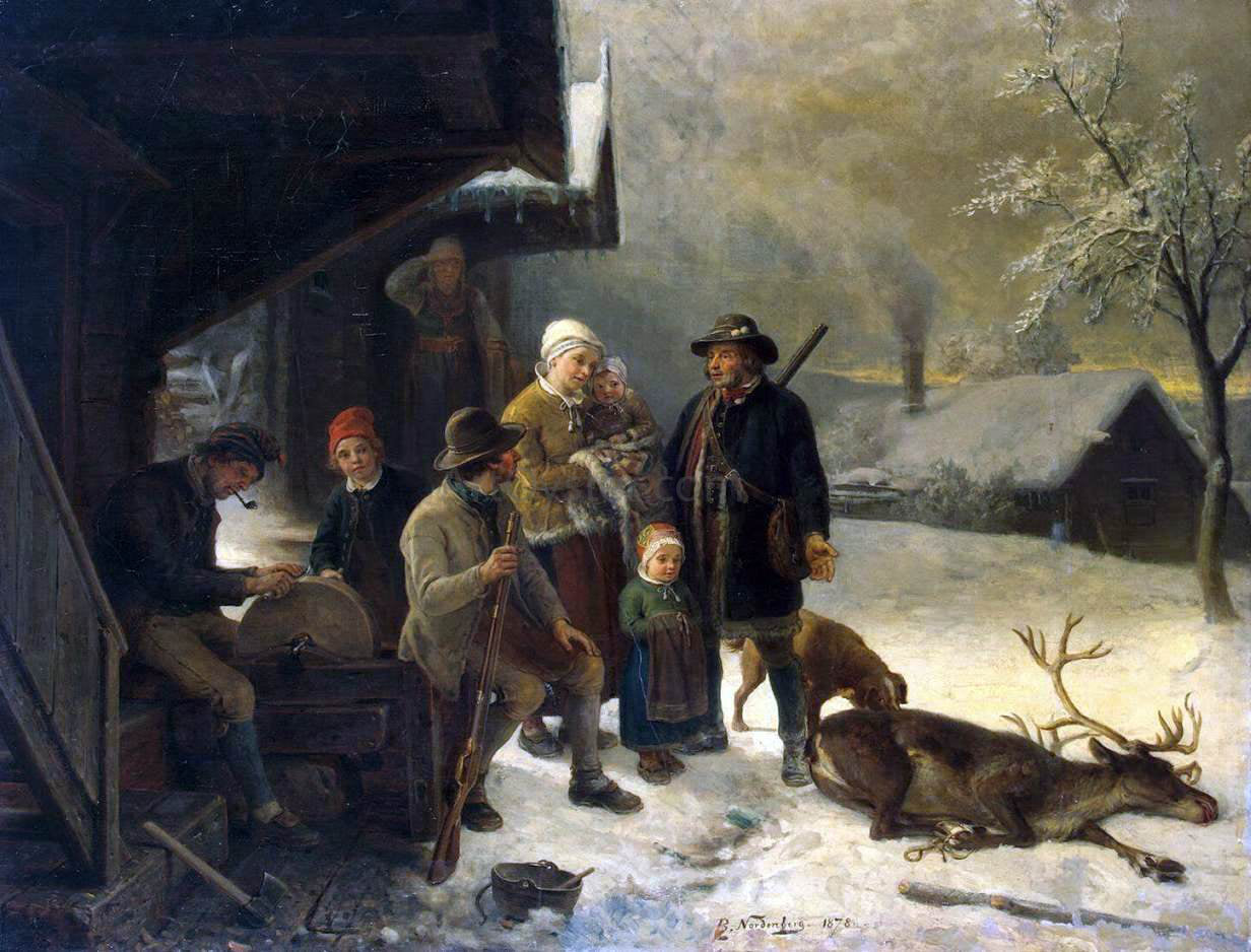 Bengt Nordenberg Dead Stag - Canvas Print