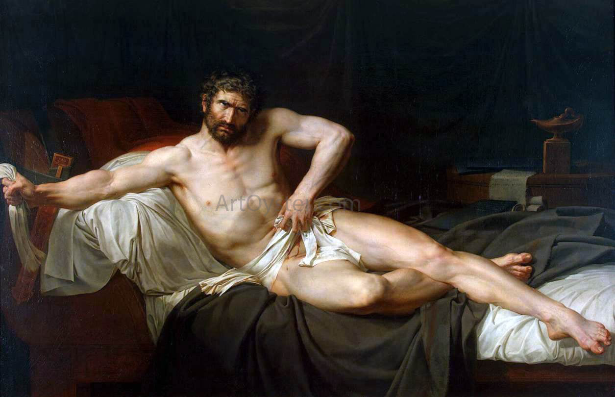 Guillaume Lethiere Death of Cato of Utica - Canvas Print