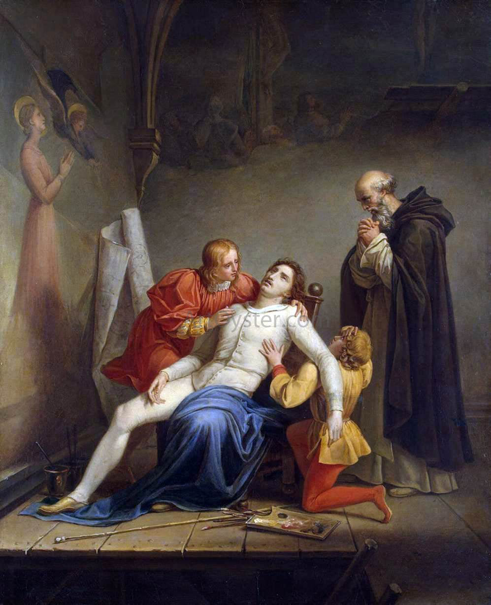 Auguste Couder Death of Masaccio - Canvas Print