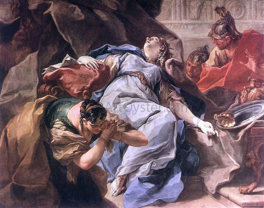 Giambattista Pittoni Death of Sophonisba - Canvas Print