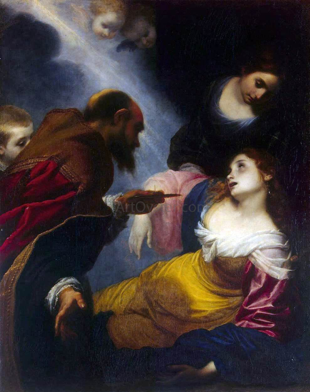 Simone Pignoni Death of St Petronilla - Canvas Print