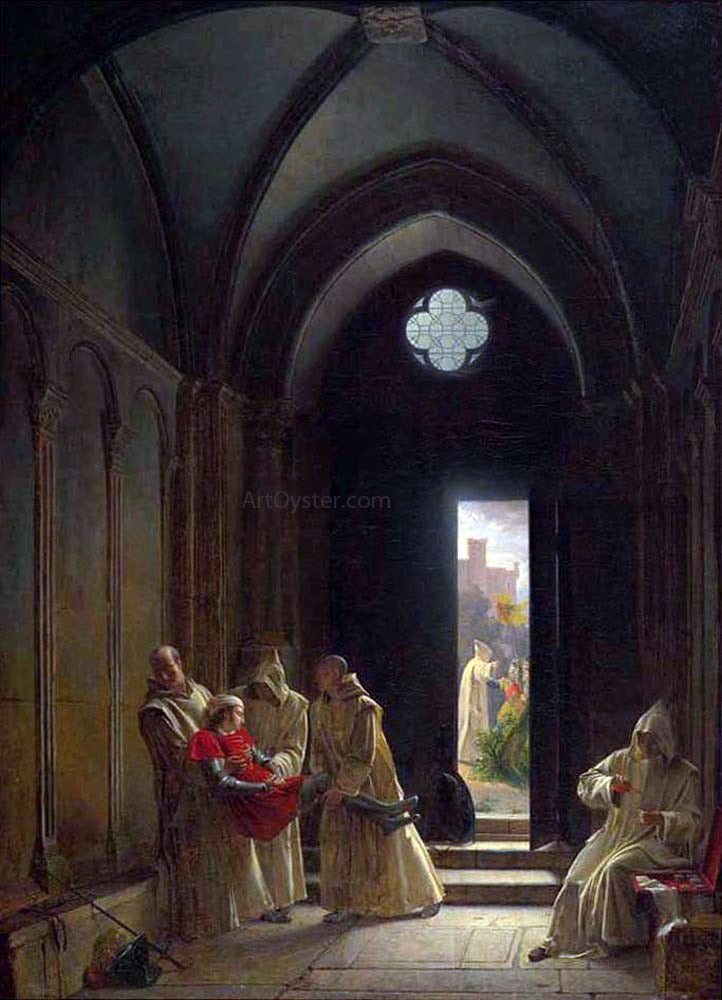Fleury-Francois Richard Death of the Prince de Talmont - Canvas Print