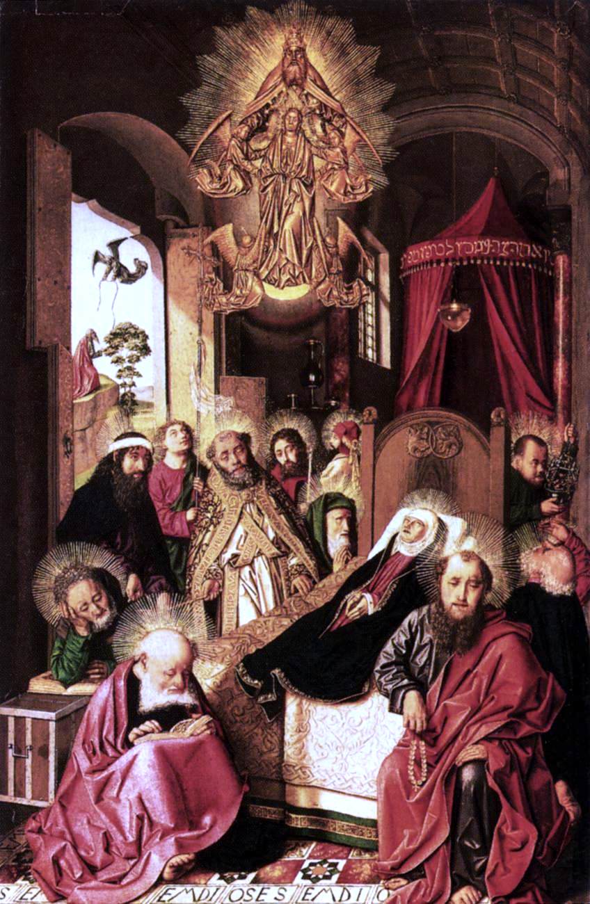 Bartolome Bermejo Death of the Virgin - Canvas Print