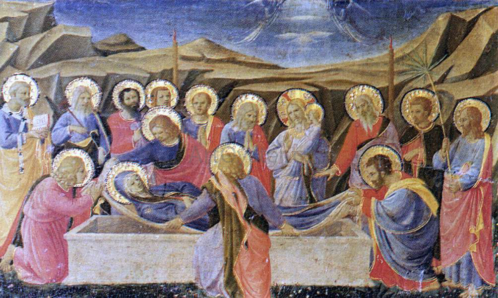 Fra Angelico Death of the Virgin (The Cortona Altarpiece) - Canvas Print