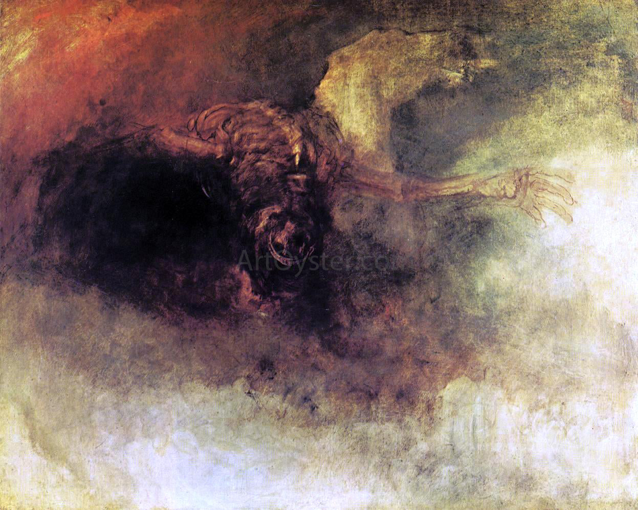 Joseph William Turner Death on a Pale Horse - Canvas Print