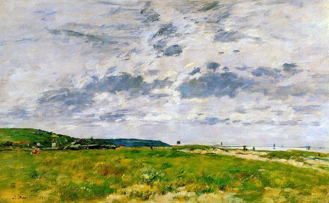 Eugene-Louis Boudin Deauville, the Dunes - Canvas Print