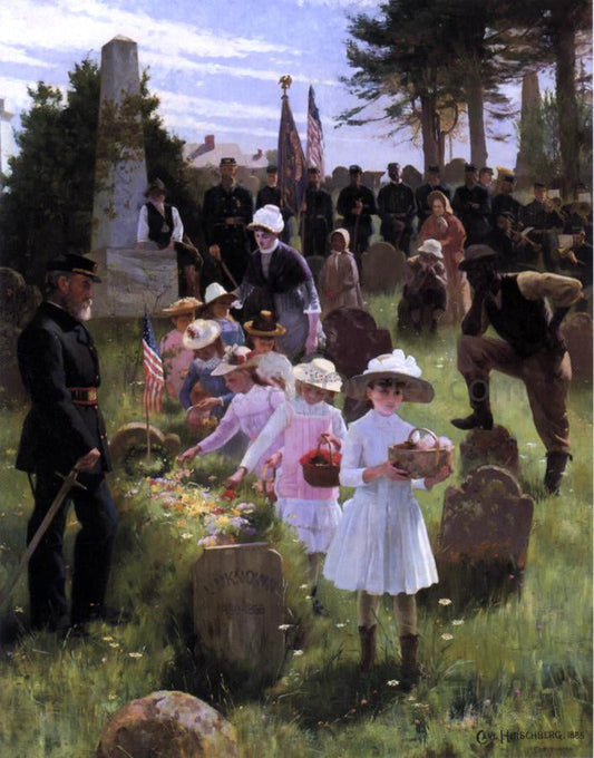 Carlton Hirschberg Decoration Day - Canvas Print