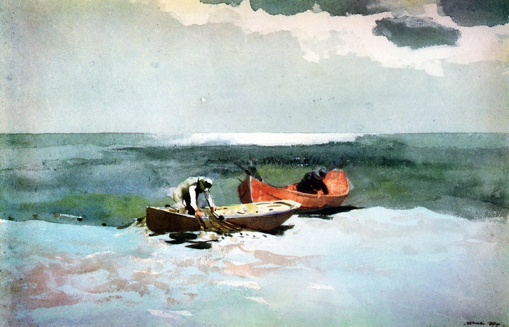 Winslow Homer Deep Sea Fishing - Canvas Print