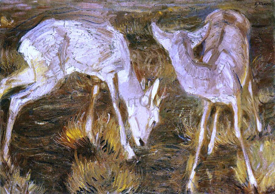Franz Marc Deer at Dusk - Canvas Print