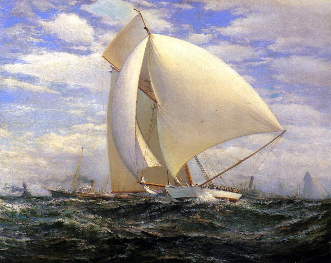 James Gale Tyler Defender Defeating Valkyrie III, September 7, 1895 - Canvas Print