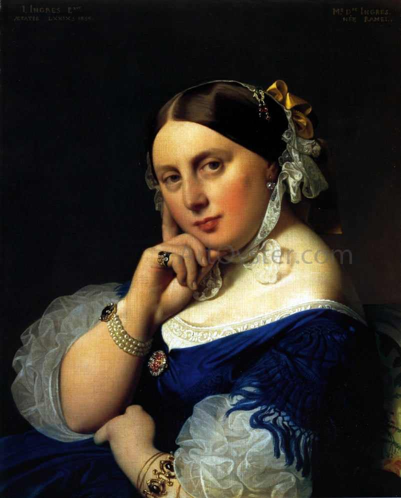 Jean-Auguste-Dominique Ingres Delphine Ingres, nee Ramel - Canvas Print