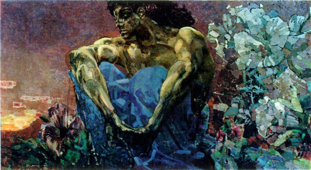 Michael Vrubel A Demon Sitting - Canvas Print