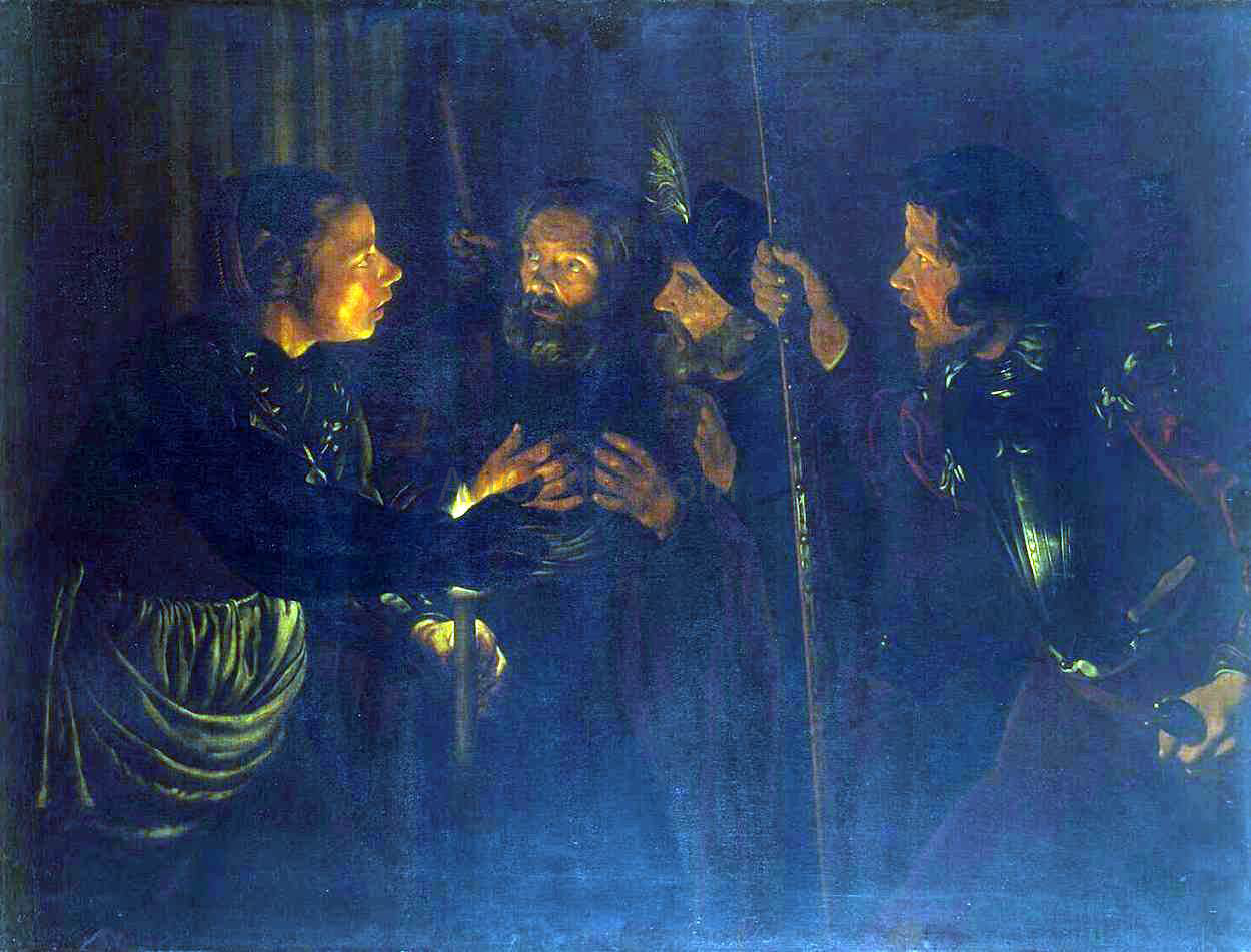 Gerard Seghers Denial of St Peter - Canvas Print