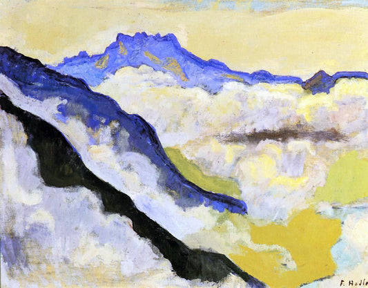 Ferdinand Hodler Dents du Midi in Clouds - Canvas Print