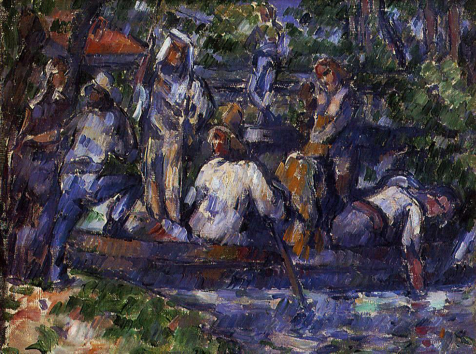 Paul Cezanne Departure by Water - Canvas Print