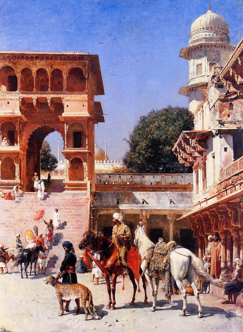 Edwin Lord Weeks Departure for the Hunt - Canvas Print