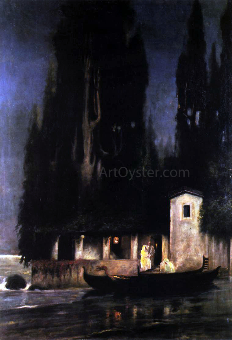 Henryk Hector Siemiradzki Departure from an Island at Night - Canvas Print