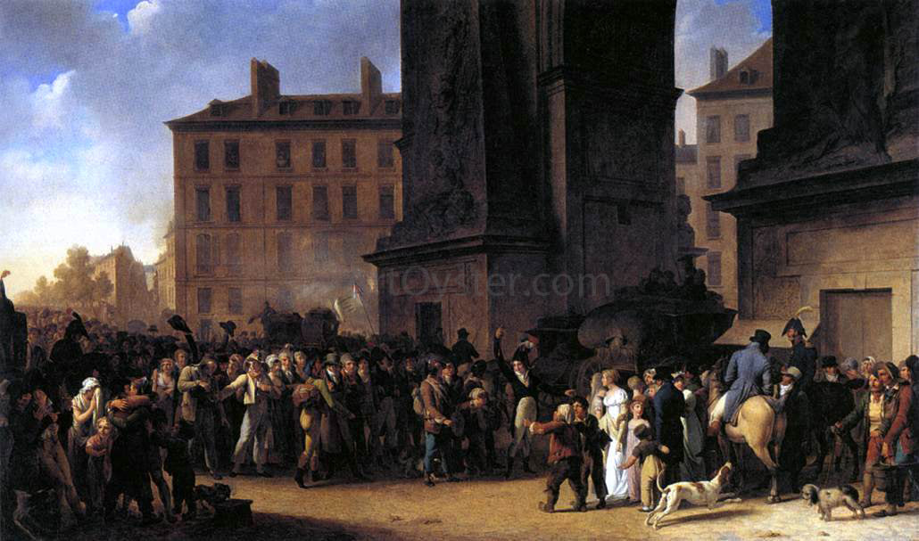 Louis Leopold Boilly Departure of the Conscripts in 1807 - Canvas Print