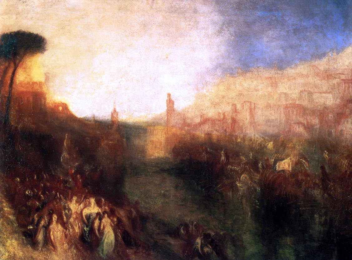 Joseph William Turner Departure of the Fleet - Canvas Print