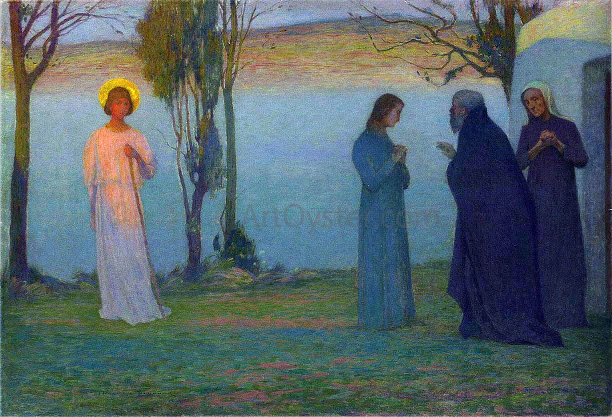 Henri Le Sidaner Departure of Tobie - Canvas Print